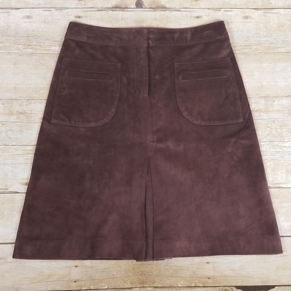 Lilly Pulitzer Dresses & Skirts - Vintage Lilly Pulitzer Brown Washable Suede Skirt